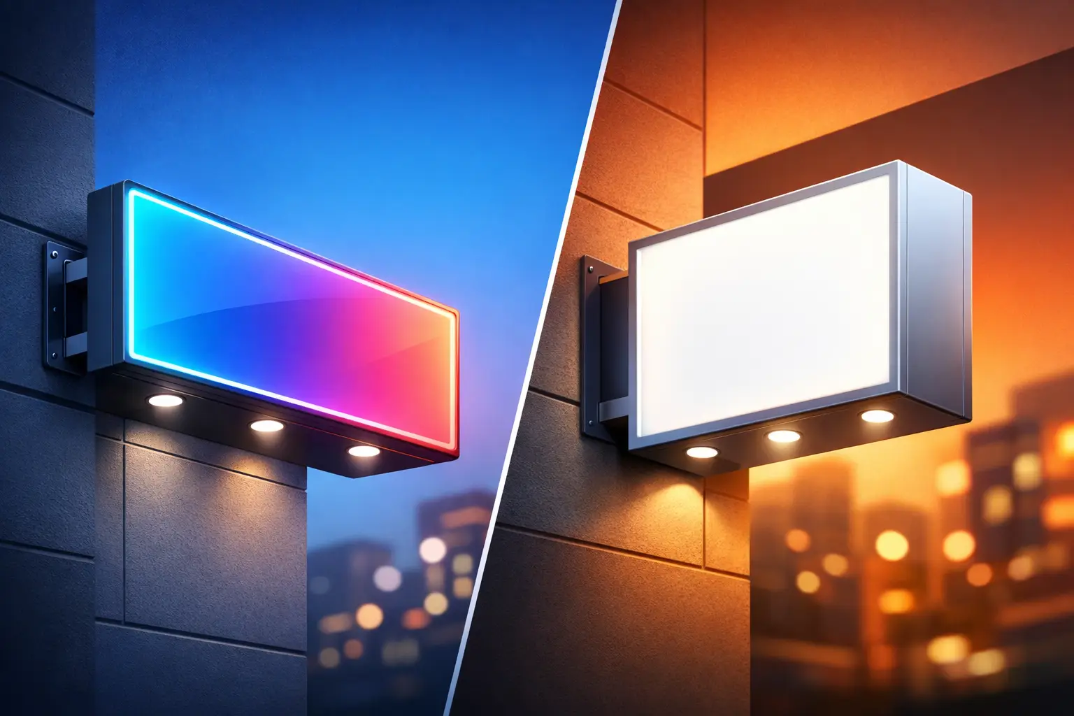 LED-Schild oder Leuchtkasten - was passt?