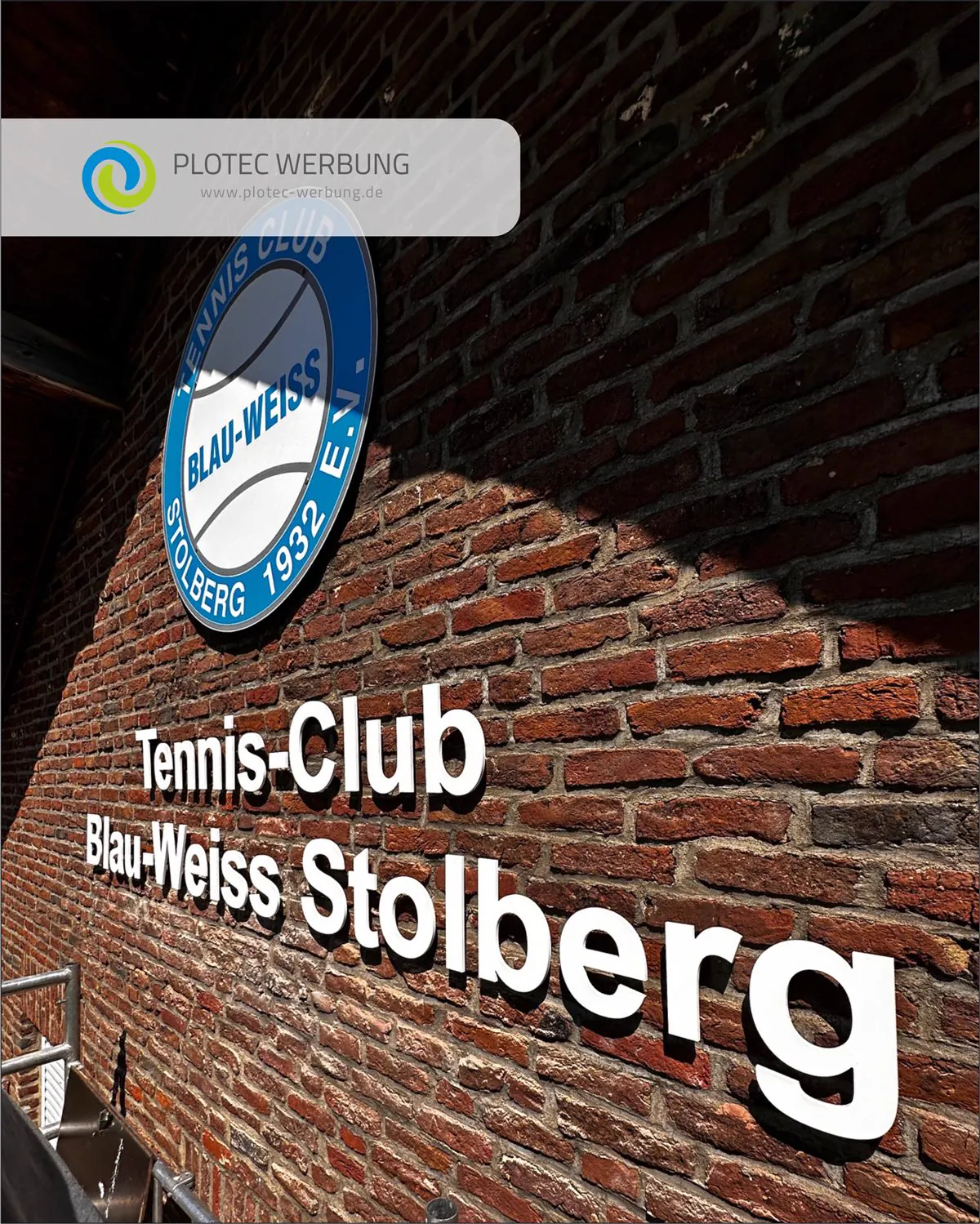 Werbetechnik für Blau-Weiß Stolberg