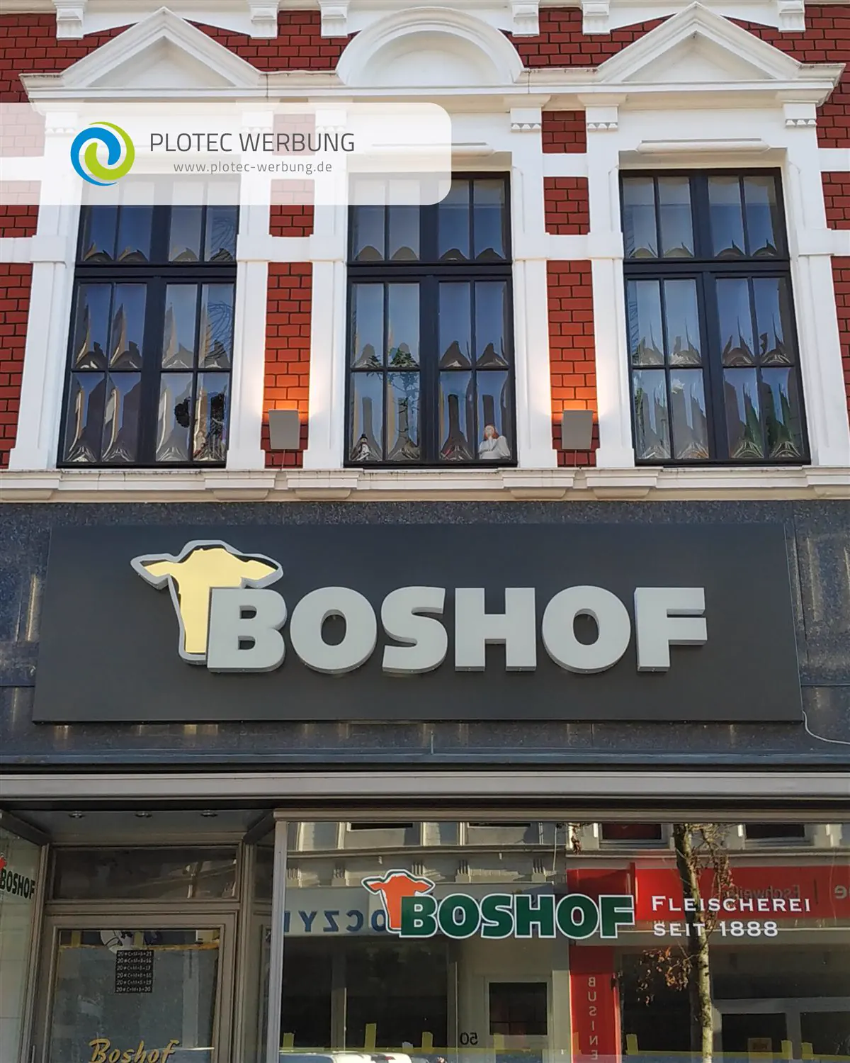 Werbetechnik für den Boshof