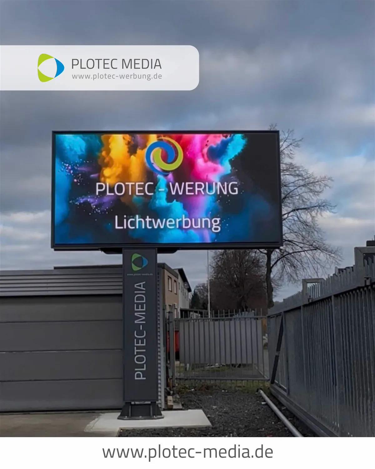 LED-Display an der Rhenaniastraße