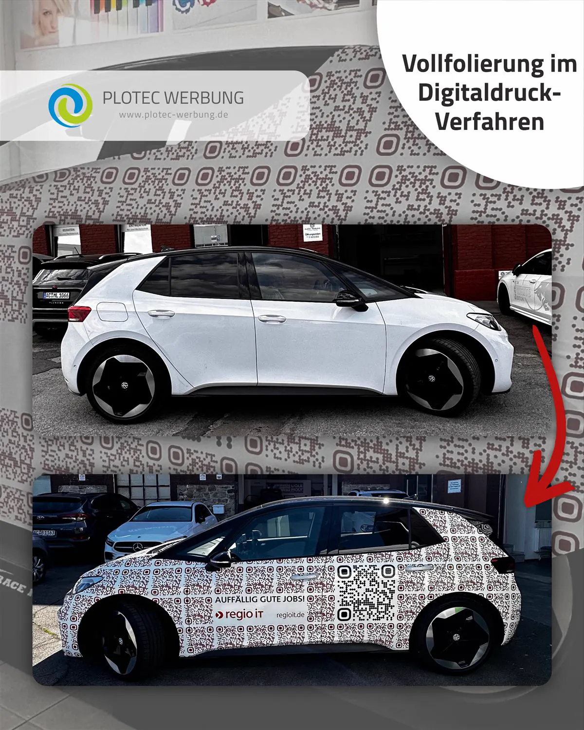 VW ID.3 mit Vollfolierung für Regio iT